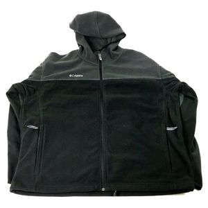 Columbia Zip Up Fleece Mens Charcoal Size XXL